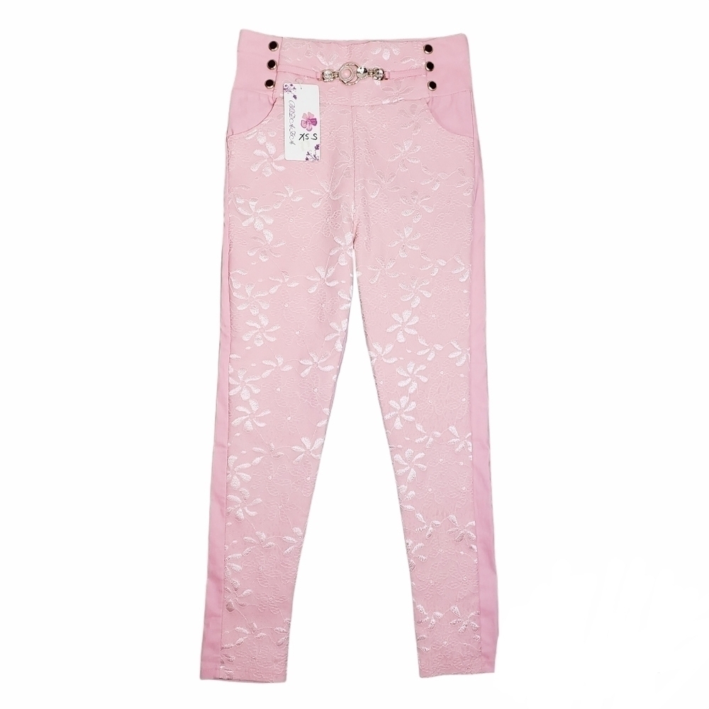 BODAFA Stretch High Waist Lace Jeans Size XS/S